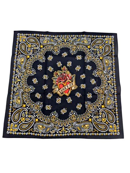 "LUCKY IN LOVE" BANDANA